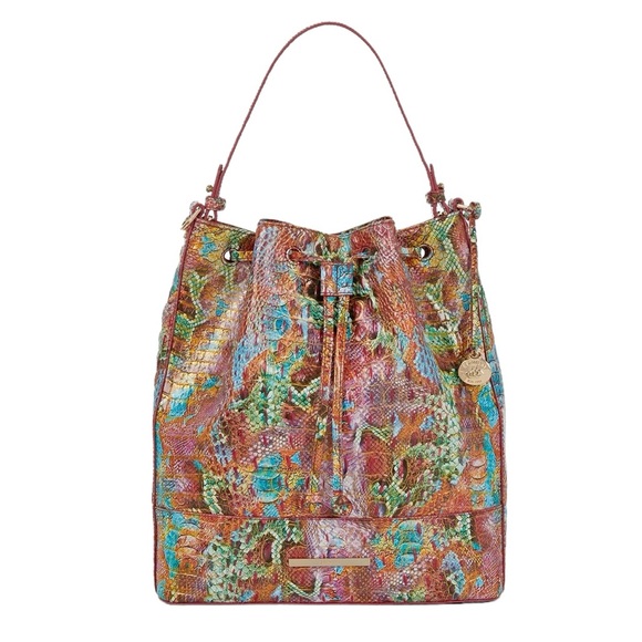 NWT Brahmin Marlowe Reservoir Melbourne Bucket Shoulder Bag - Picture 2 of 16